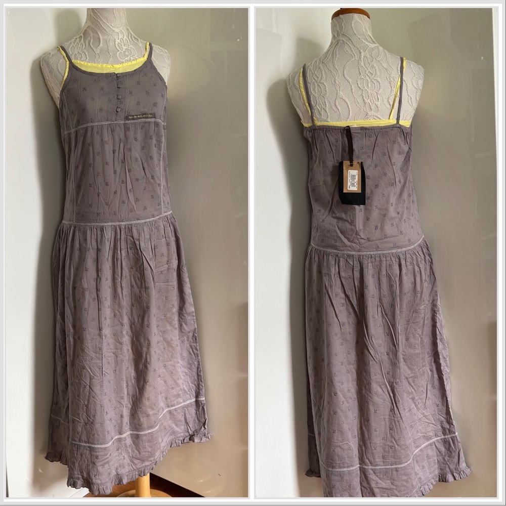 NWT IKKS Urban Eyelet Maxi Dress sz 14 Yourh XS Women